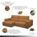 Ver imagem 3 de Sofá Decorativo Barbosa 3 Lugares Sala de Estar 230cm Reclinável e Retrátil Couro Caramelo G88 - Gra