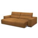 Ver imagem 5 de Sofá Decorativo Barbosa 3 Lugares Sala de Estar 230cm Reclinável e Retrátil Couro Caramelo G88 - Gra