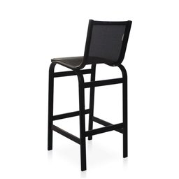 Conjunto Mesa Bistrô com 3 Banquetas para Área Externa - Preto - 3