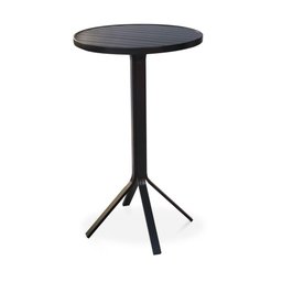 Conjunto Mesa Bistrô com 3 Banquetas para Área Externa - Preto - 2