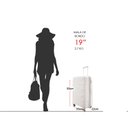 Ver imagem 5 de Mala de Bordo 10kg Viagem Expansiva Rígida Polipropileno Cadeado Tsa Rodas Duplas 360° Gladiador P1m