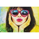 Ver imagem 3 de Quadro Decorativo A Cara Da Felicidade Miame Ilustrativo