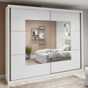 Ver imagem 2 de Guarda Roupa Easy Max 2 Portas C/ Espelho Branco Lopas