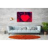 Quadro Decorativo Coração Vermelho De Amor - 2