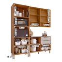 Ver imagem 3 de Armário de Cozinha Divina com Torre Quente 190 Cm 8 Portas Cinamomo/off White