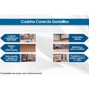 Ver imagem 2 de Paneleiro de Cozinha Modulado Conecta C/ 3 Portas e 2 Nichos P/ Forno Ebano/off White - Genialflex