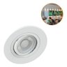 Spot Embutir P/ Ar70 Redondo Branco Face Plana Direcionável - 2