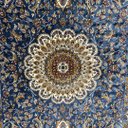 Ver imagem 5 de Tapete Persa Royal Azul 300x400cm Fio Acetinado - Ideal para Quarto e Sala