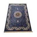 Ver imagem 3 de Tapete Persa Royal Azul 300x400cm Fio Acetinado - Ideal para Quarto e Sala