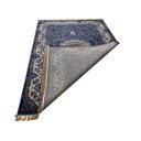 Ver imagem 4 de Tapete Persa Royal Azul 300x400cm Fio Acetinado - Ideal para Quarto e Sala