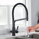 Ver imagem 2 de Torneira Cozinha Gourmet Pia Filtro Quente/frio Preto Fosco