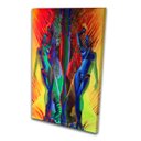 Ver imagem 1 de Quadro Decorativo Mulheres Dualidade Ilustrativo Abstrato