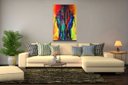 Ver imagem 2 de Quadro Decorativo Mulheres Dualidade Ilustrativo Abstrato