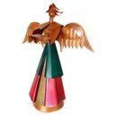 Ver imagem 3 de Enfeite de Natal de Ferro Rustico Decoração para Mesa Libertas Rosas Artesanato Anjo Tela Livro