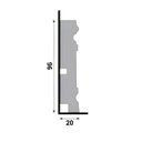 Ver imagem 2 de Rodapé 9.6cm Poliestireno 444 Clássico Santa Luzia 2,4 Metros