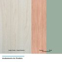 Ver imagem 3 de Armário De Cozinha 6 Peças Sem Tampo Crema Com Verde