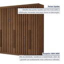 Ver imagem 7 de Guarda Roupa Casal 6 Portas Ripadas Portugal 100% MDF Cacau Marrom