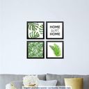 Ver imagem 2 de Conjunto 4 Quadros Decorativos Home Sweet Home Folhagens Los Quadros