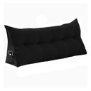 Ver imagem 1 de Almofada de Apoio para Cabeceira 100cm Suede Várias Cores - Estopar Suede Preto