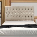 Ver imagem 2 de Cabeceira King 1,95m Madrid Suede - Pallazio - Bege
