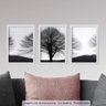 Conjunto 3 Quadros Decorativos Árvore Escura Los Quadros - 2
