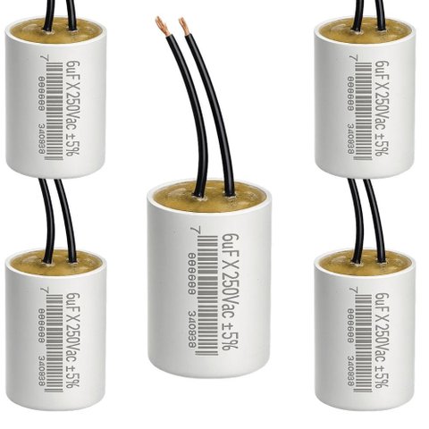 Kit 05 Capacitor Permanente C/cabo 50,0 Uf/250v Trio