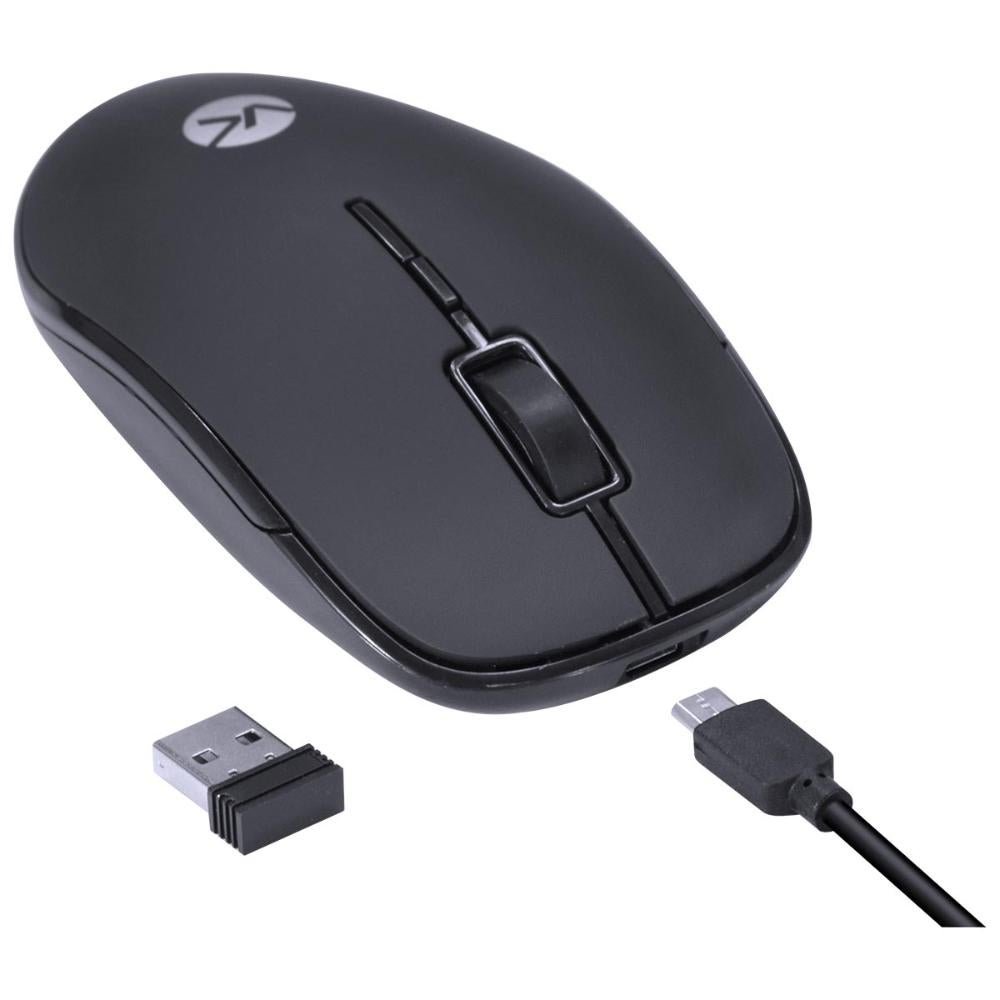 Mouse sem Fio Recarregavel Power ONE 1600DPI - Receptor USB - PM100 (7908020915317) - 2