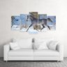 Quadro decorativo sala quarto parede Cavalo Neve - 2