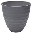 Ver imagem 2 de Vaso Cachepot para Flores Plantas 15cmx7cm Plástico Lyor Névoa Cinza Decoração