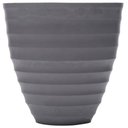 Ver imagem 1 de Vaso Cachepot para Flores Plantas 15cmx7cm Plástico Lyor Névoa Cinza Decoração