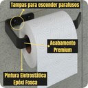 Ver imagem 2 de Kit Acessórios para Banheiro Preto Fosco 6 Peças Quadrado