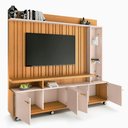 Ver imagem 4 de Estante Home Hb Móveis Titan 2.0 para Tv de até 60 Polegadas com Prateleira e Nicho