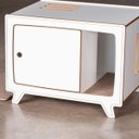 Ver mais imagens de Banheiro para Gatos Branco 32" com Bandeja Ferpa Design