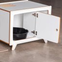 Ver imagem 2 de Banheiro para Gatos Branco 32" com Bandeja Ferpa Design