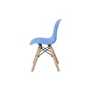 Ver imagem 4 de Cadeira Eames Infantil Azul - Base Madeira Natural