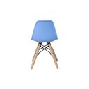 Ver imagem 5 de Cadeira Eames Infantil Azul - Base Madeira Natural