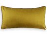 Almofada Decorativa Retangular 35x70cm Veludo Codes Geométrica 8875 - Muguet Home Preto/amarelo/ - 3
