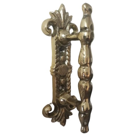 Puxador Em Bronze Modelo Antigo Com Espelho Portas Portões