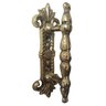 Puxador Em Bronze Modelo Antigo Com Espelho Portas Portões - 1