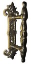 Ver imagem 2 de Puxador Em Bronze Modelo Antigo Com Espelho Portas Portões