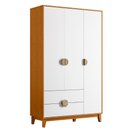 Ver imagem 5 de Guarda-Roupa Ipê Natureza Cinamomo/Branco