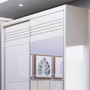 Ver imagem 3 de Guarda Roupa Solteiro com Espelho 179cm 2 Portas 100% MDF TW601E Off White - Dalla Costa