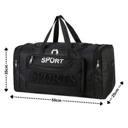 Mala Esportiva Academia Treino Viagem Bolsa Alça de Mão Azul - 3