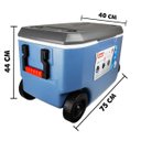 Ver imagem 4 de CAIXA TÉRMICA XTREME 5 AZUL COM RODAS 58 LITROS COLEMAN