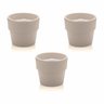 KIT PLANTAR 3 VASO AUTOIRRIGÁVEL PLANTA FLOR TEMPERO JARDIM - 1