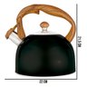 Chaleira Wood 2,5l Preta Mor - 6