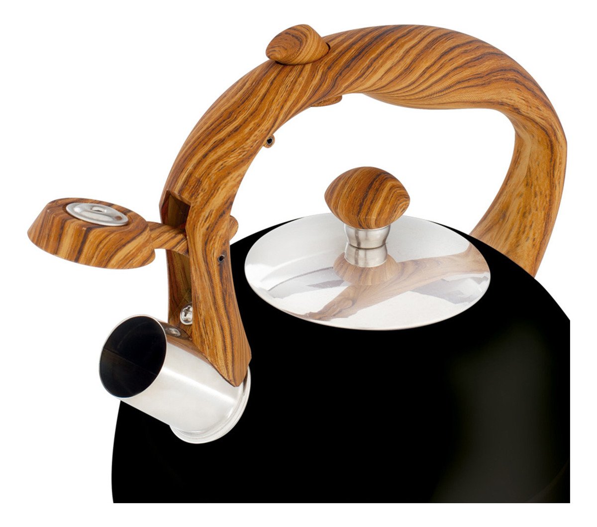 Chaleira Wood 2,5l Preta Mor - 9