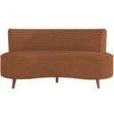Ver imagem 5 de Sofá Chaise Living 2 Lugares 135cm Sala de Estar Istambul K01 Bouclê Mostarda - Lyam Decor