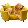 Sofá Caminha Grande Porte Pet Luxo em Sued Premium:amarelo - 1