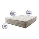 Ver imagem 2 de Colchão Queen CAMA INBOX Molas Ensacadas Euro 158x198x32 Cama inBox Ocean Bege